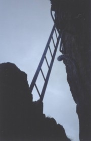 Pößnecker - Leiter oberhalb des Kamins 1