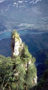 Che Guevara - Blick vom Buson zum Lago di Cavedine