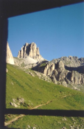Rotwandhütte - Blick aus dem Lager