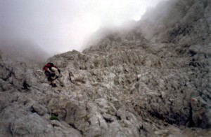 Abstieg von der Südspitze